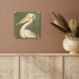 Pelikaan - Wit - Vogel - Klassiek - Natuur plexiglas 5mm klein -sfeer5