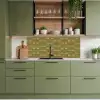 Libellen - Patroon - Groen keuken achterwand 2 middel 871 -sfeer3