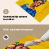 Frida Kahlo - Vrouw - Geel - Blauw - Bloemen Inductie beschemer met haakjes klein -ky-schoon-nl