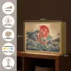 Koi - Zee - Golven - Zon Light Box met batterij (Wandlamp) middel -USP_websiteoverzichtNL