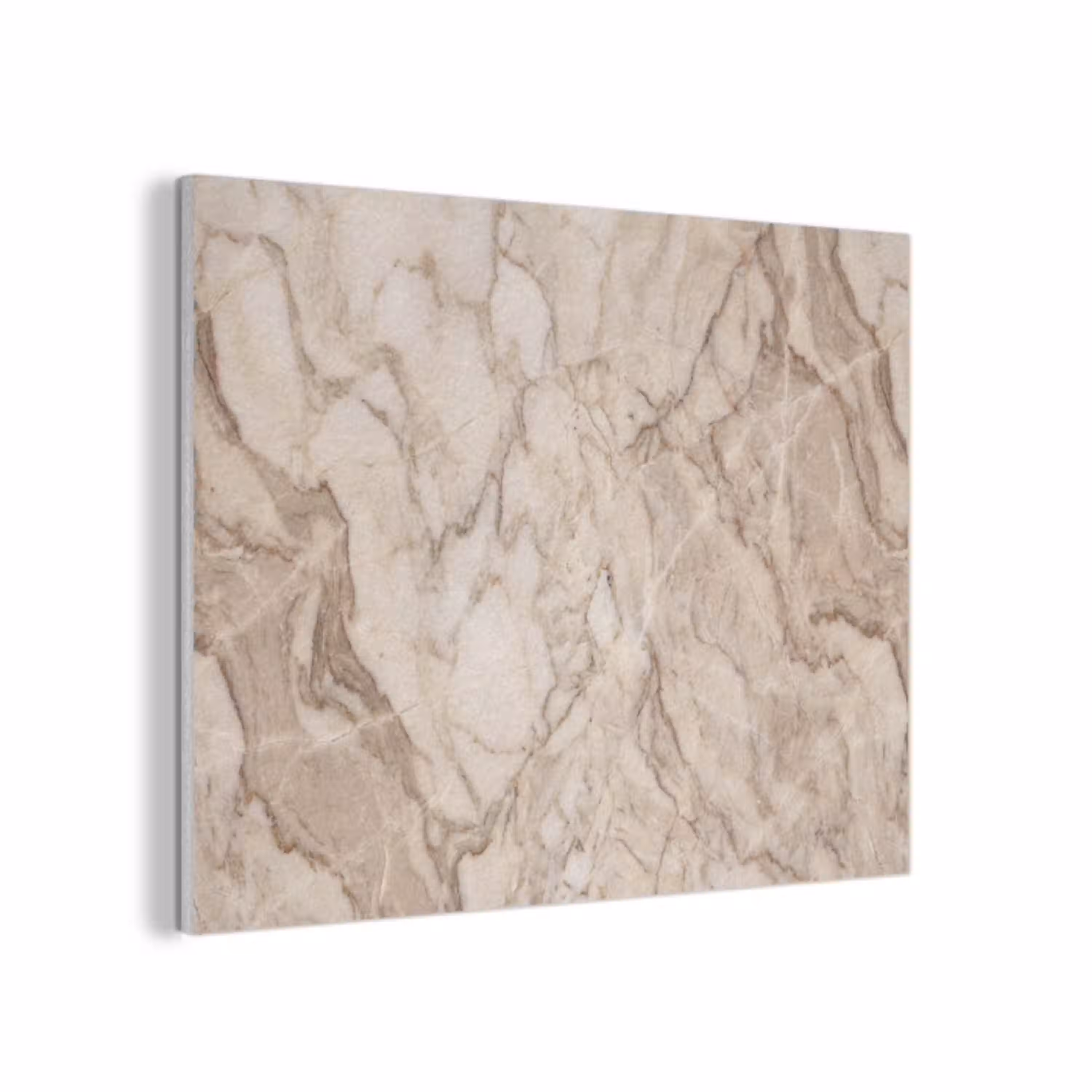 Marmer - Aderen - Textuur - Beige - Modern PET vilt klein -3d