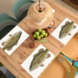 Vissen - Natuur - Vintage Placemat vinyl groot -zzsfeer5_Kitchenyeah-website