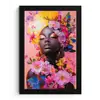 Kleurrijk - Bloemen - Vrouw - Zon fotolijst zwart zonder passe partout klein -3d