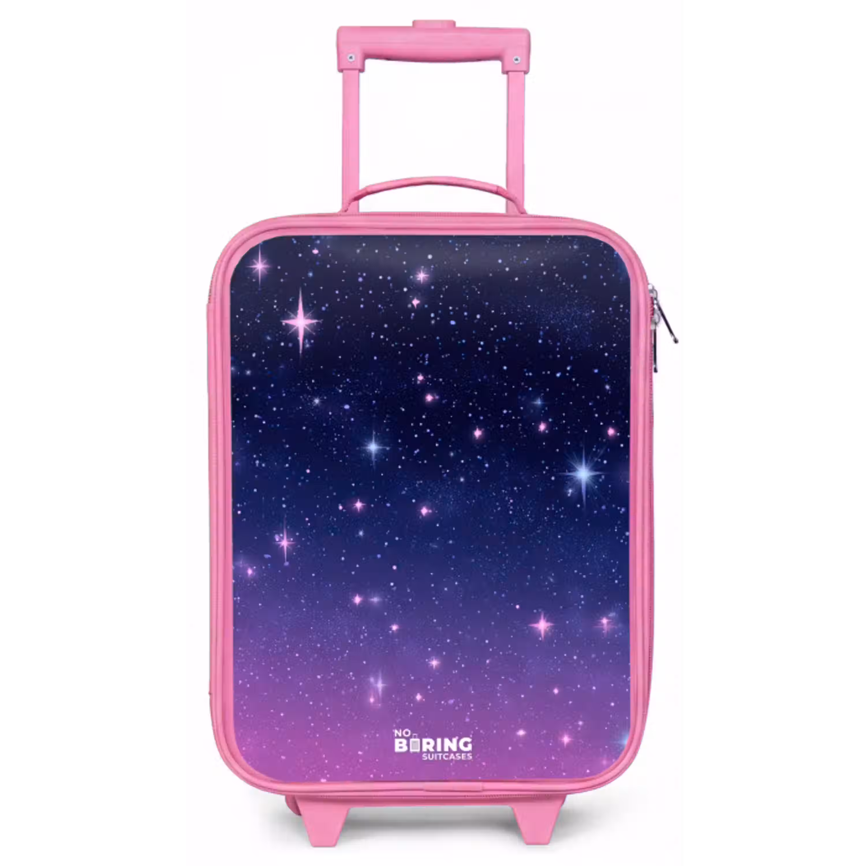 Sterren - Galaxy - Blauw - Roze Kinderkoffer - Roze klein -zz3dotto