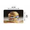 Delftsblauw - Goud - Burger Placemat vinyl groot -specs