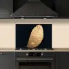 Goud - Bladeren - Zwart - Planten - Luxe - Natuur keuken achterwand spatscherm klein -sfeer1