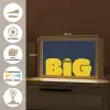 Think big - Blauw - Geel Light Box met kabel (Tafellamp) klein -USP_websiteoverzichtNL