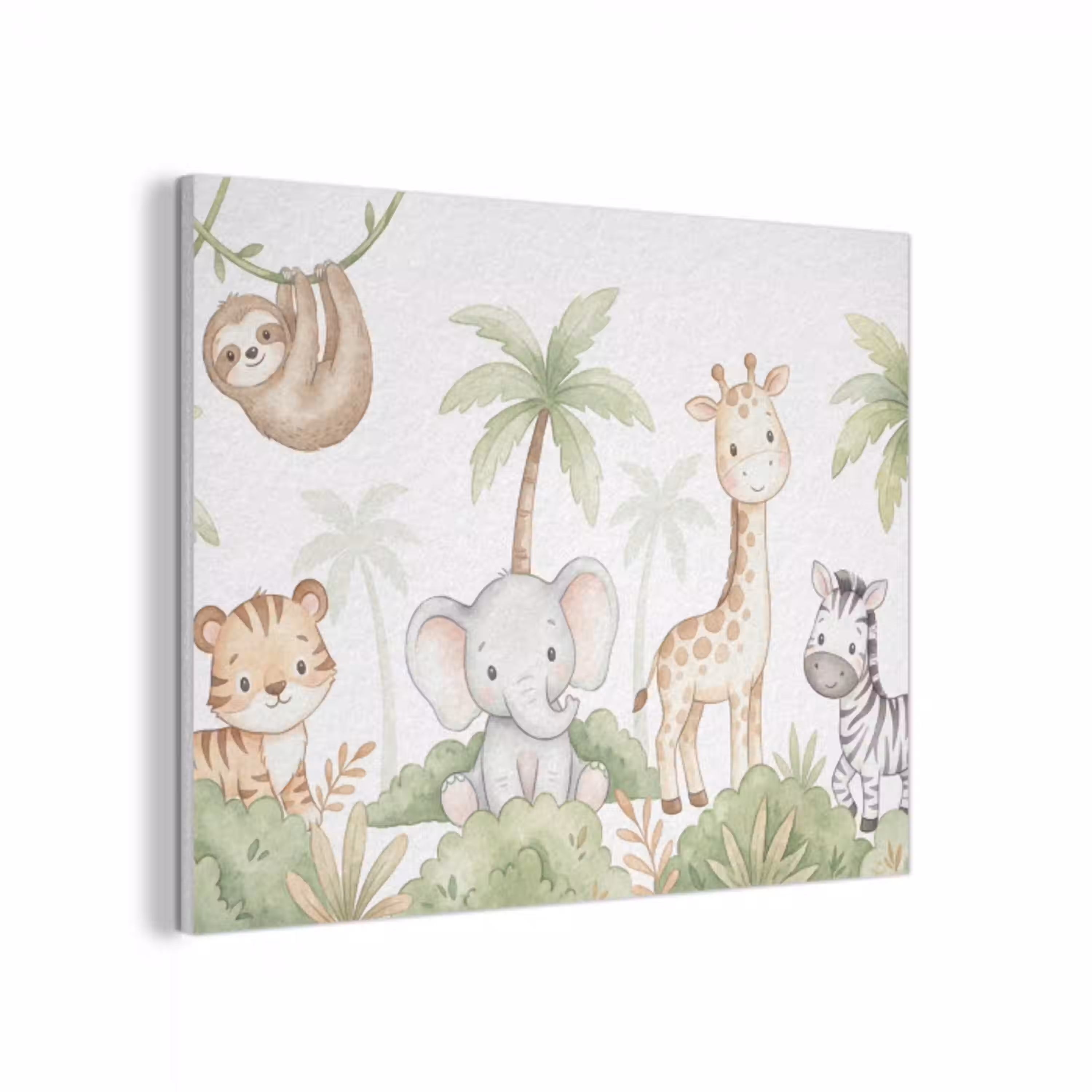 Dieren - Jungle - Pastel PET vilt klein -3d