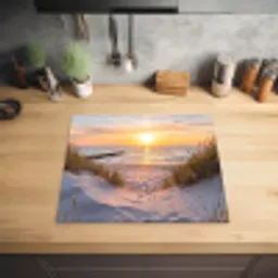 Strand - Zonsondergang - Natuur - Landschap Inductie beschermer vinyl 3mm middel -sfeer5