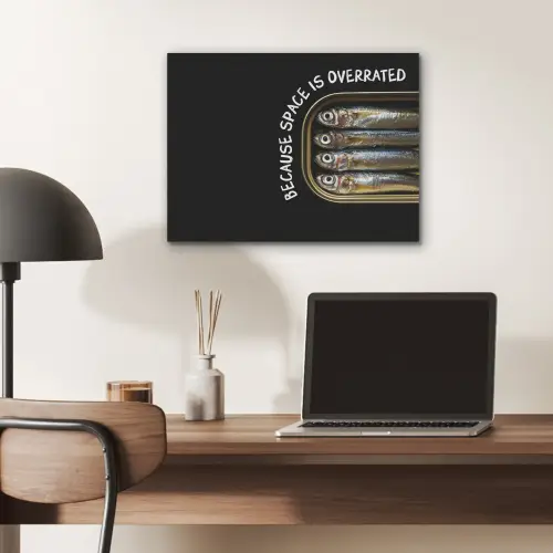 Sardines - Tekst - Vis - Blik PET vilt klein -sfeer5