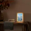 Strand - Schild - Water - Blauw Light Box met kabel (Tafellamp) klein -sfeer4