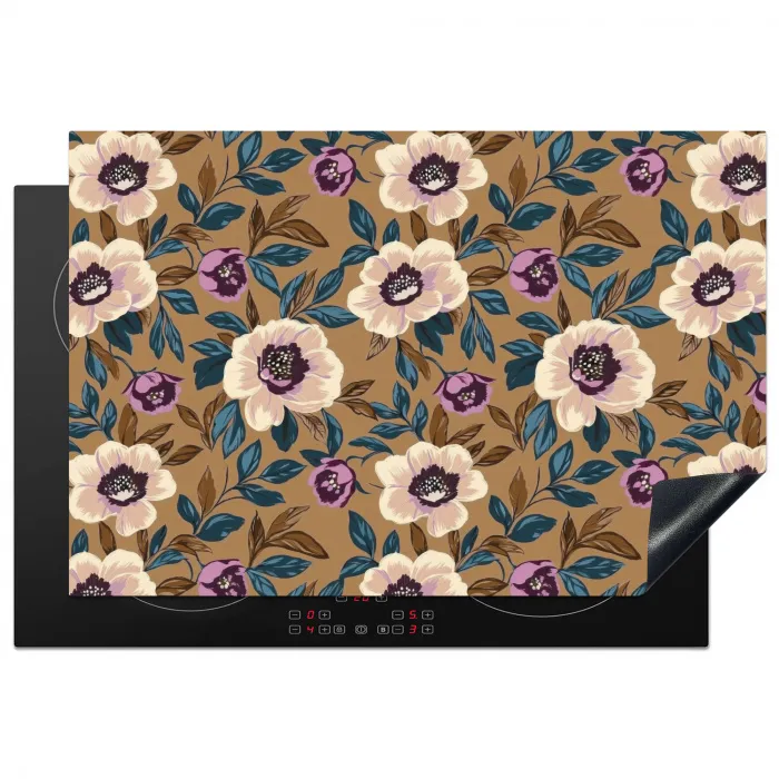 Floraal - Stilleven - Kleurrijk Inductie beschermer vinyl 3mm klein 276 -3d