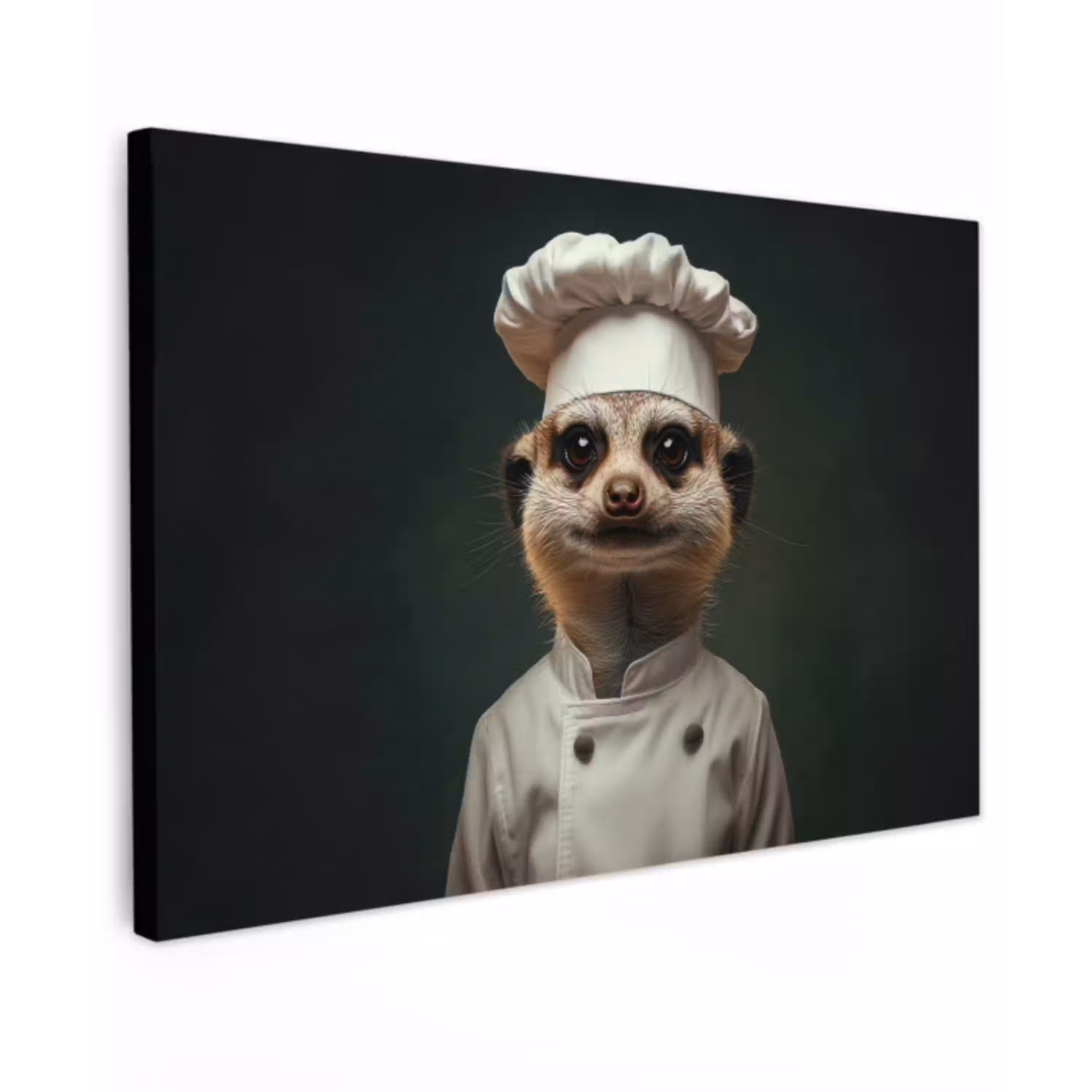 Dier - Kok - Stokstaartje canvas 2cm klein -z3d