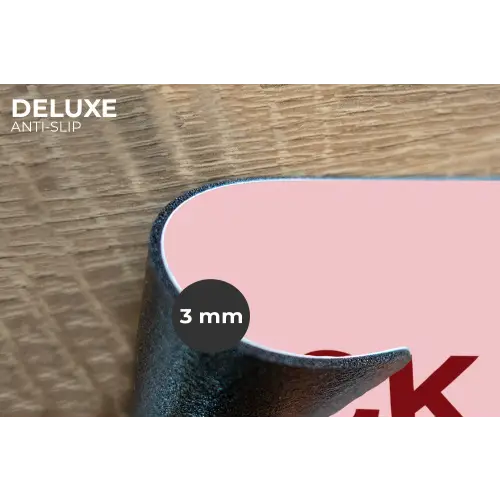 Statement - Krachtig - Roze Placemat vinyl groot -closeup