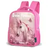 Eenhoorn - Roze - Vlinder - Bloemen Kinderrugzak - Roze middel -schuin