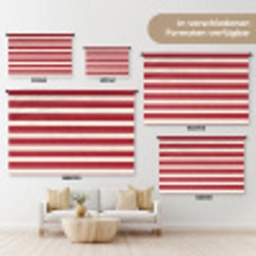 Strepen - Patroon - Rood Wandkleed katoen klein 269 -tsfeer8_DE