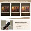 Vrouw - Bloemen - Papegaai - Schilderachtig Light Box met batterij (Wandlamp) middel -USP_dimbaarNL