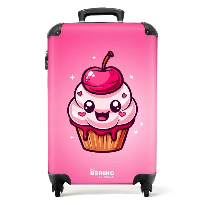 Carrie cupcake Koffer - NBS - Handbagage middel -productfoto_recht