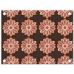 Bloemen - Patroon - Bruin tuinposter los doek klein 239 -3d