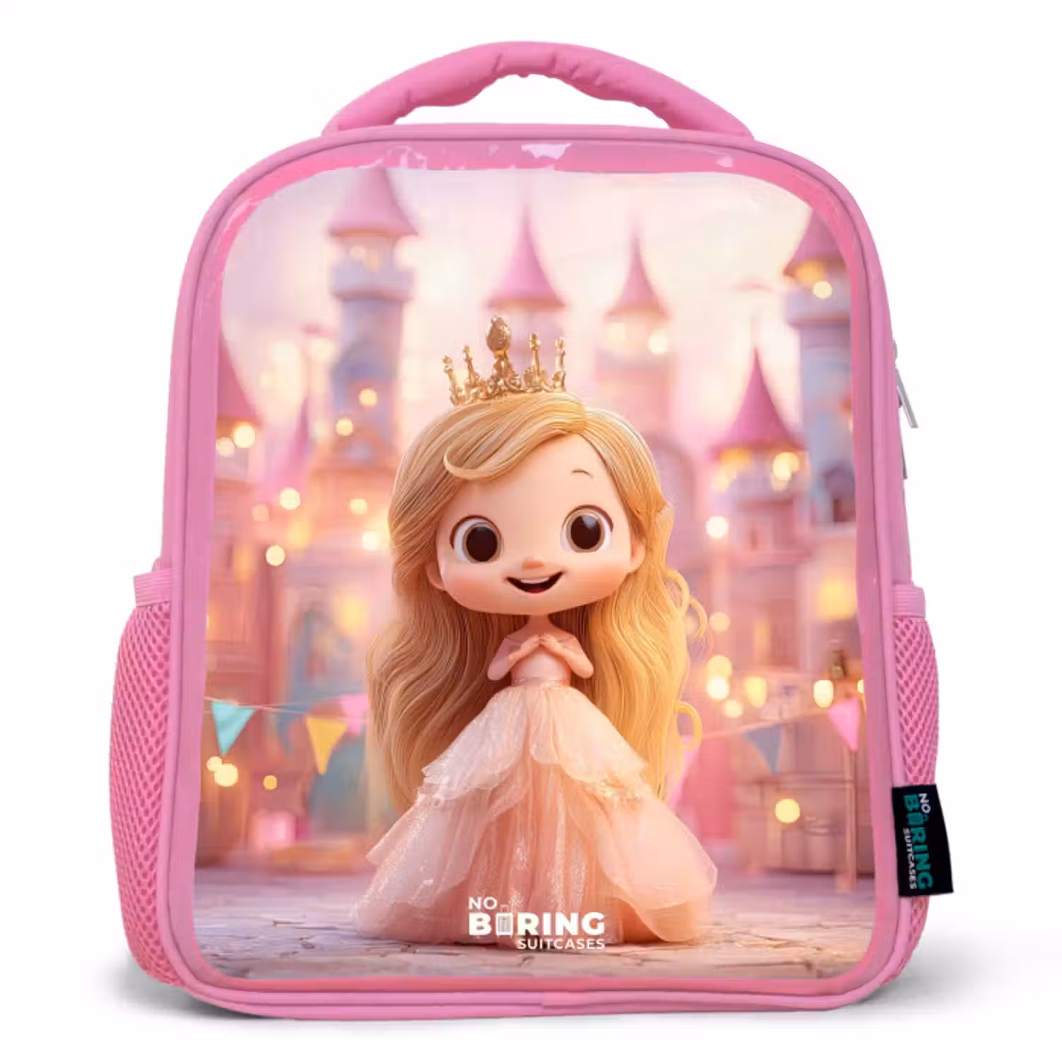 Rugzak kind - roze - Prinses - Roze - Kasteel