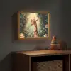 Giraffe - Jungle - Bloemen Light Box met batterij (Wandlamp kind) middel -sfeer5_kind