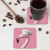 Flamingo - Roze - Koksmuts - Vogel onderzetter kurk middel -sfeer2