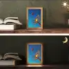 Basketbal -  Lucht - Ring Light Box met kabel (Tafellamp) klein -sfeer3