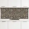Zebra - Klassiek - Zwart keuken achterwand 2 middel 871 -3d
