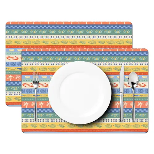 Zee - Sfeer - Oester - Garnaal Placemat vinyl groot 368 -zzsfeer2_Kitchenyeah-website