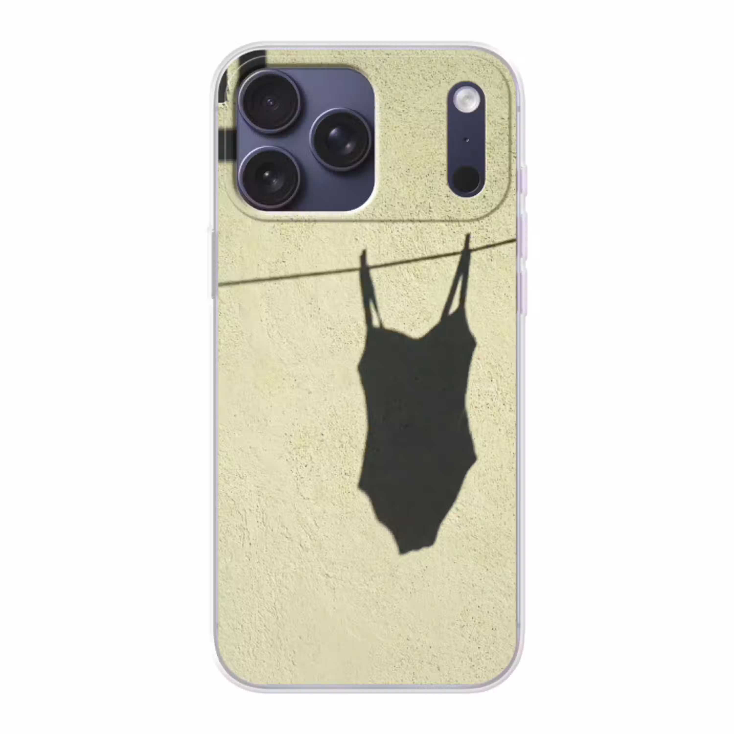 Badpak - Schaduw - Muur - Zomer - Minimalistisch Telefoonhoesje iPhone 17 Pro Max klein -3d