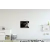 Close-up - Vinylplaat - Platenspeler - Zwart textielposter latten blank klein -kinderkamer