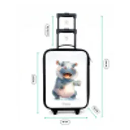 Baby nijlpaard Kinderkoffer - Zwart klein -productfoto_formaten