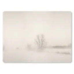 Boom - Mist - Sneeuw - Winter - Minimalistisch muismat rubber klein -3d