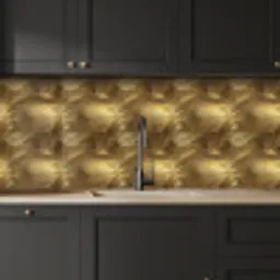 Palm - Waaier - Goud keuken achterwand 2 middel 871 -sfeer1