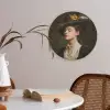 Vrouw - Victoriaans - Portret Akoestische PET Vilt - Rond klein -sfeer3