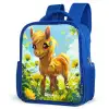 Sunny pony Kinderrugzak - Blauw middel -schuin