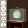 Vogel - Blauw - Vintage Light Box met batterij (Wandlamp) middel -USP_websiteoverzichtNL