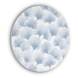 Waaier - Modern - Blauw Akoestische PET Vilt - Rond klein 838 -3d