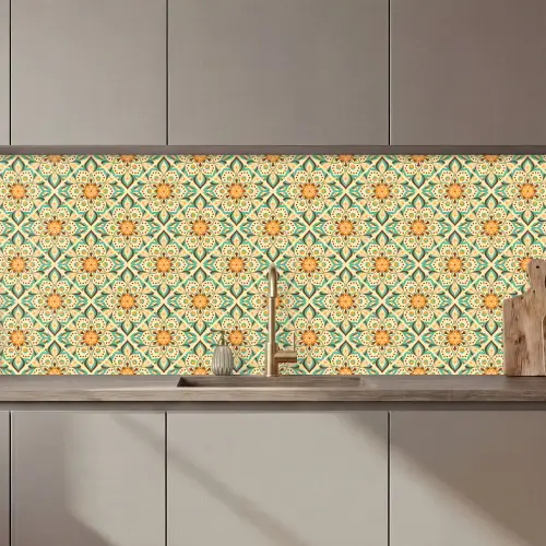 Boho - Patronen - Mandala - Bloemen keuken achterwand 2 middel 871 zz_3dshopping