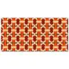 Geometrisch - Retro - Oranje Balkonbeschermer Duitsland klein 596 -zz_3d