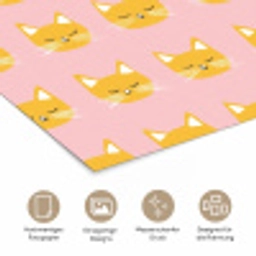 Katten - Patroon - Roze poster papier klein 62 -tcloseup_DE