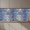 Metallic - Bakstenen - Glans - Kleuren keuken achterwand 2 middel 871 zz_3dshopping