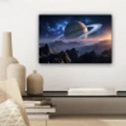 Fantasy - Kosmos - Landschap canvas 2cm klein -sfeer6