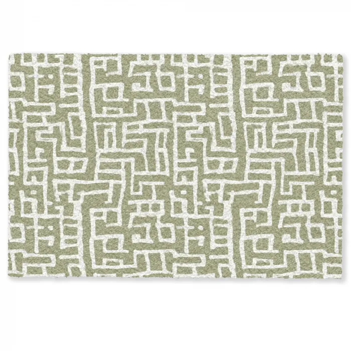 Grafisch - Patroon - Groen Deurmat klein 898 -zkaufland3d
