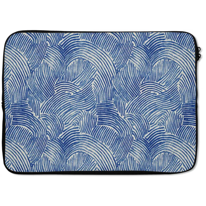 Modern - Abstract - Blauw laptophoes neopreen klein 279 -zkaufland3dotto