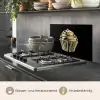 Cupcake - Eten - Goud - Zwart keuken achterwand spatscherm klein -usp_DE
