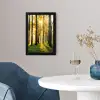 Bos - Zon - Bomen - Gras - Landschap  - Natuur fotolijst zwart zonder passe partout klein -sfeer4