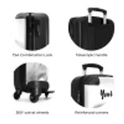 Sympathiek span NBS - Handbagage koffer - Kinderen Unisex middel zzzzzzzbolletjes_ENG