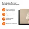 IJs - Softijs - Romig - Hoorntje - Beige Inductie beschermer vinyl 3mm klein -zzzzzzz-td-ups