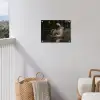 Café - Croissant - Koffie - Astronaut tuinposter los doek klein -sfeer8